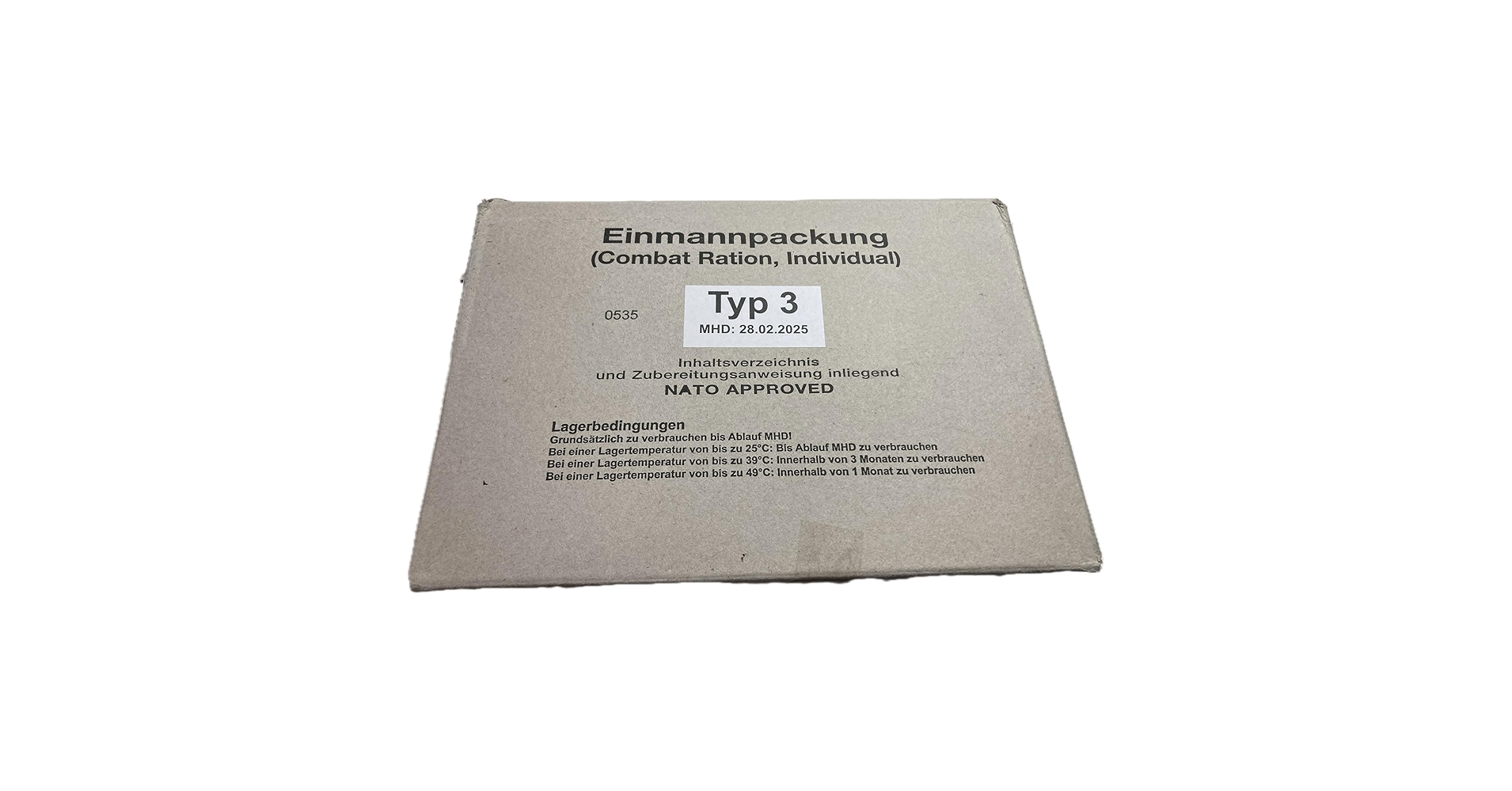 【実物珍品】ドイツ連邦軍レーション（戦闘食）1987年製（中身入り） 実物珍品】ドイツ軍レーション（戦闘食）1987年製（中身入り